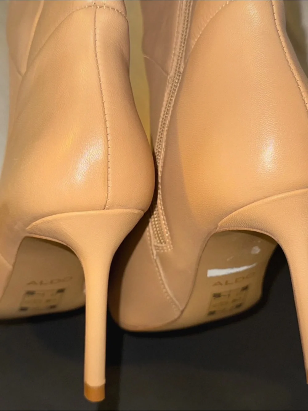 Aldo Tall Pointed-Toe Over-the-Knee Boots in Camel